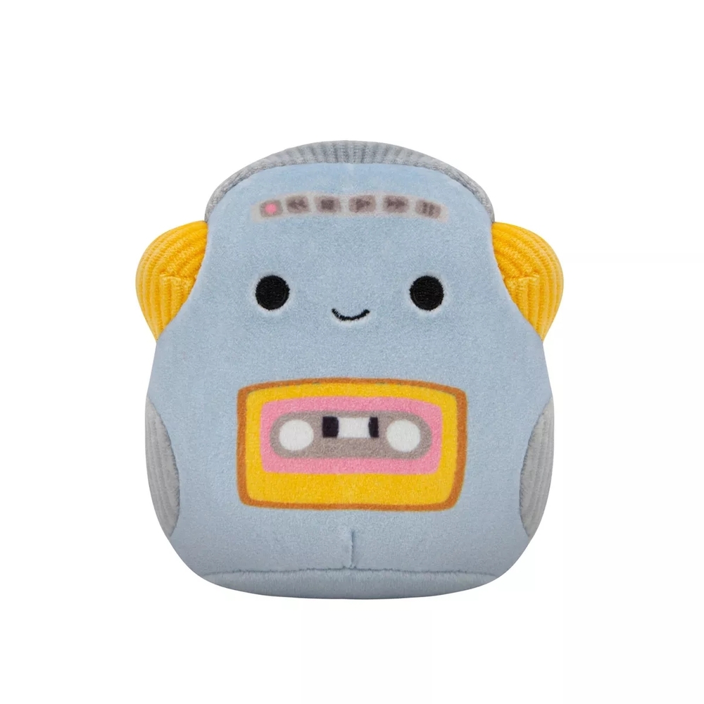 Squishmallows 3.5" Casja The Cassette Player Squeaky Plush Dog Toy